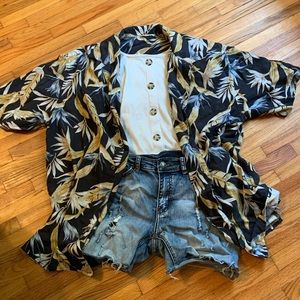Oversized Outer Banks Style Hawaiian Shirt